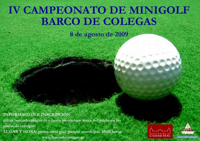 Cartel IV campeonato Minigolf BdC